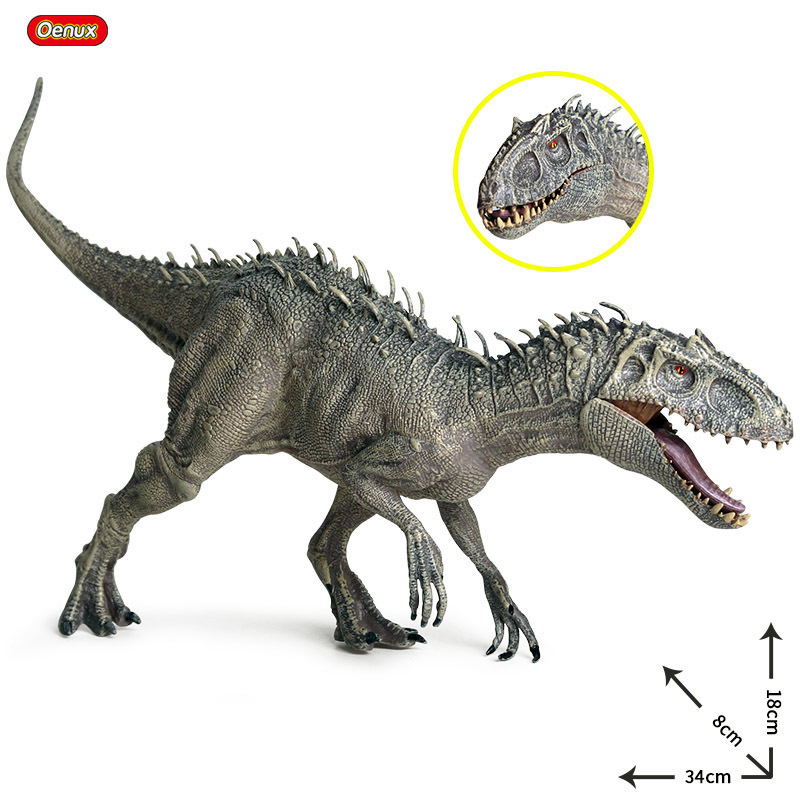 Jurassic Indominus Rex Velociraptor Action Figures Savage Tyrannosaurus Dinosaur World Animals Model PVC Collection Kid Toy 220815