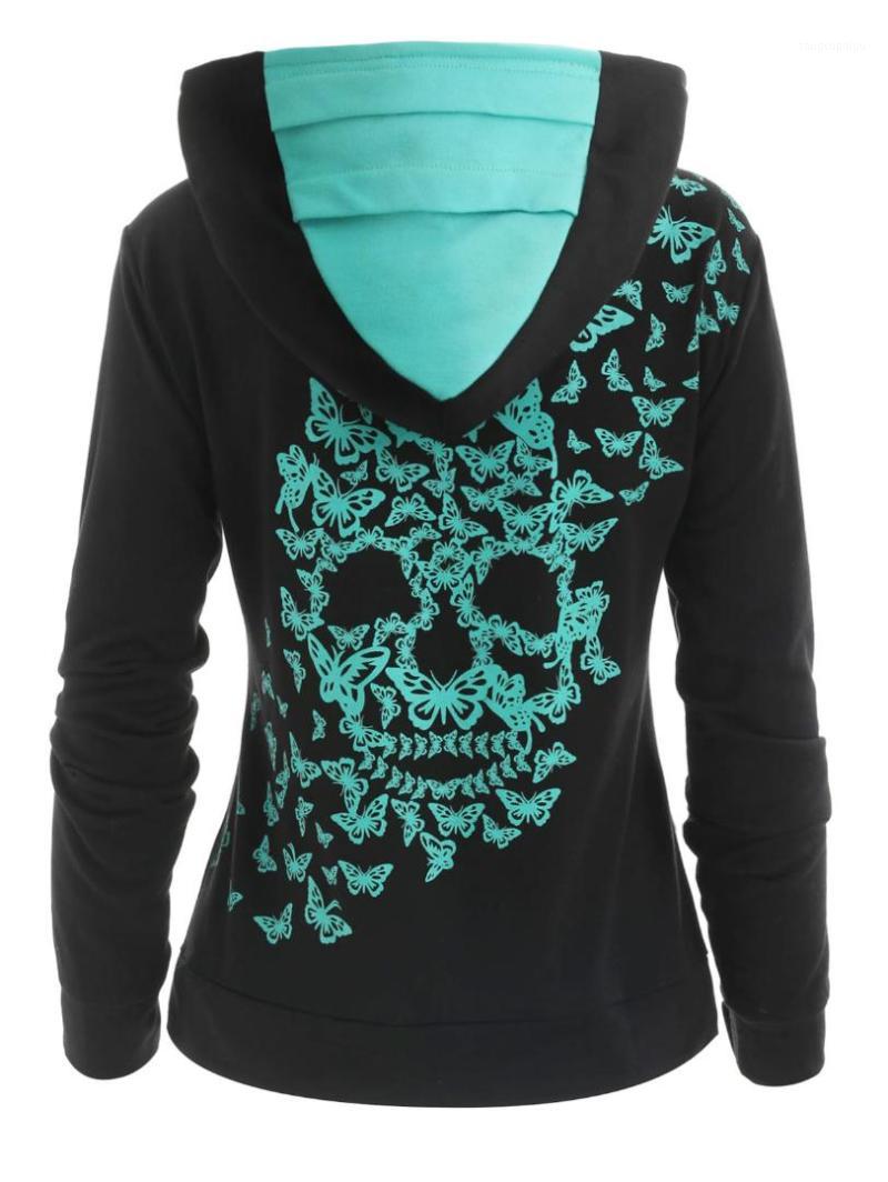 Wipalo Women Butterflies Skull Print Front Kangaroo Pocket Hoodie Casual Loose Fitting Pullover Hooded Female Sweatshirt, Black
Wipalo Women Butterflies Skull Print Front Kangaroo Pocket Hoodie Casual Loose Fitting Pullover Hooded Female Sweatshirt, Black