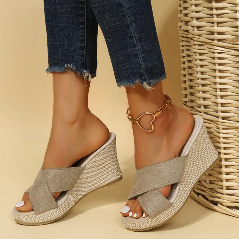 Sandals Ladies Fashion Summer Suede Cross Strap Slippers Woven Bottom Wedge Womens Size 13 SandalsSandals, Beige
Sandals Ladies Fashion Summer Suede Cross Strap Slippers Woven Bottom Wedge Womens Size 13 SandalsSandals, Beige