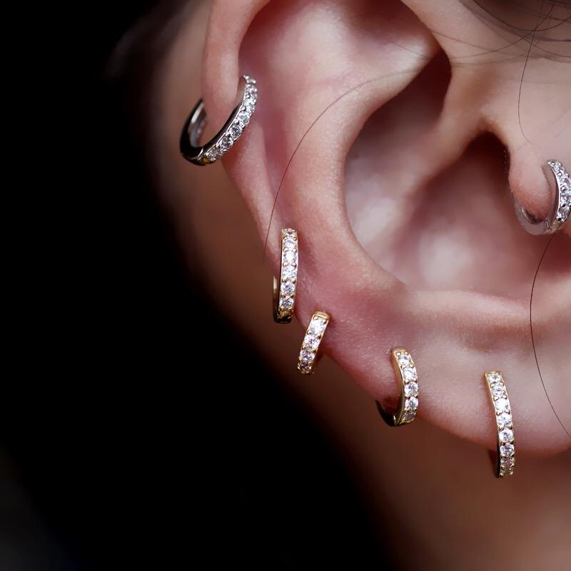 Hoop & Huggie Sterling Silver Earring Fashion Simple Personality Zircon Round Circle Ear Ring Bone Buckle Wild Woman Boy Girl JewEHoop
Hoop & Huggie Sterling Silver Earring Fashion Simple Personality Zircon Round Circle Ear Ring Bone Buckle Wild Woman Boy Girl JewEHoop