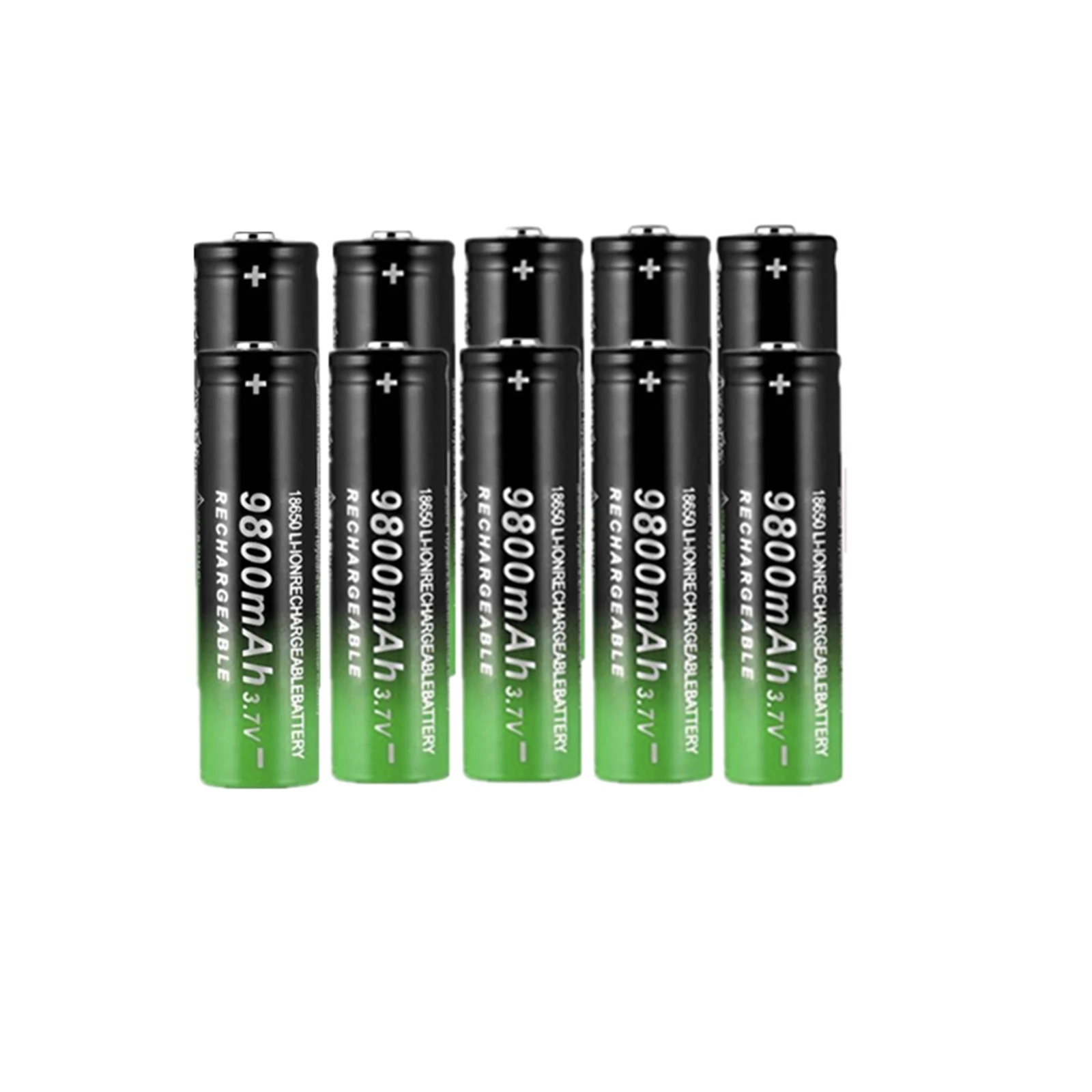 High Quality 9800mAh 37V 18650 Lithium ion Batteries Rechargeable Battery For Flashlight Torch