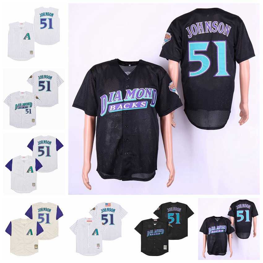 Retro 2001 Vintage Baseball 51 Randy Johnson Jersey Throwback Cool Base Team Color Black White Beige Pinstripe Breathable All Stitched For Sport Fans Top Quality
Retro 2001 Vintage Baseball 51 Randy Johnson Jersey Throwback Cool Base Team Color Black White Beige Pinstripe Breathable All Stitched For Sport Fans Top Quality