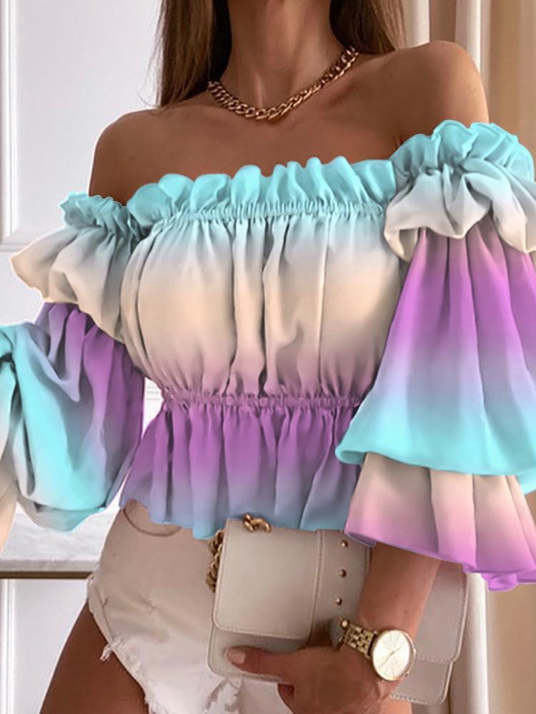 Women' Blouses & Shirts Elegant And Chic Women' Clothing 2022 Summer One-word Collar Sexy Fashion Long-sleeved Waist Shirt Street Styl, White
Women' Blouses & Shirts Elegant And Chic Women' Clothing 2022 Summer One-word Collar Sexy Fashion Long-sleeved Waist Shirt Street Styl, White