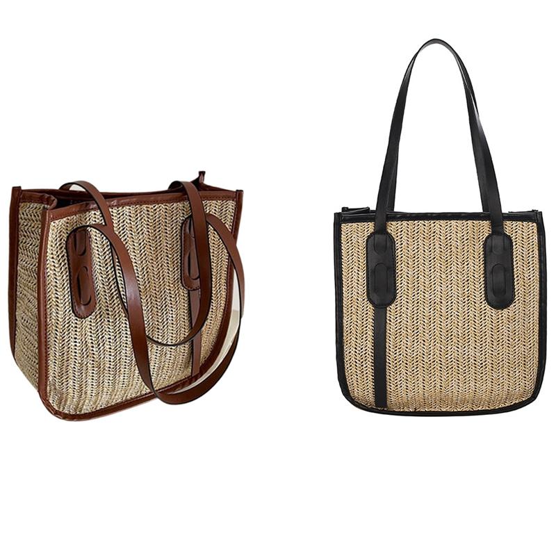 Evening Bags -Ladies Handbag Bag Trendy Fashion Straw Shoulder Messenger Bucket, Nude
Evening Bags -Ladies Handbag Bag Trendy Fashion Straw Shoulder Messenger Bucket, Nude