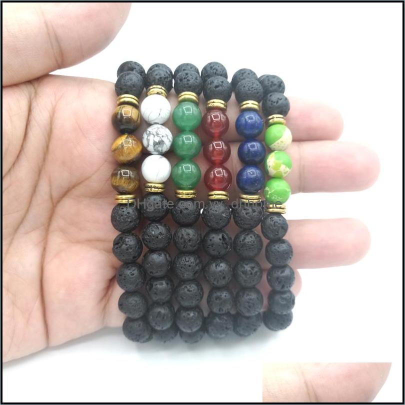 Beaded Strands Bracelets Jewelry Jln Lava And Gemstone Bracelet Energy Yoga Lapis Green Aventurine Red Agate Imperial Jasper Antique Gold A
Beaded Strands Bracelets Jewelry Jln Lava And Gemstone Bracelet Energy Yoga Lapis Green Aventurine Red Agate Imperial Jasper Antique Gold A
