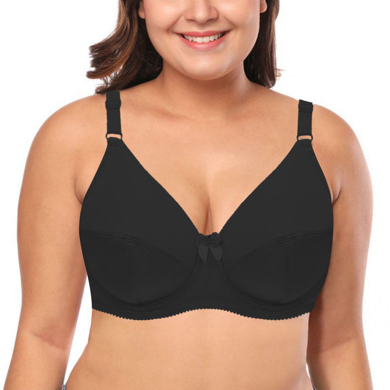 TELIMUSSTO Women Underwire Plus Size Bras 3/4 Coverage Non padded Brassiere Underwear 36 38 40 42-52 C D E F G Cup BH 220511
