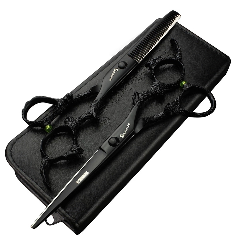 Professional haircut barbershop scissors 7/6/5.5 inch salon Japan hair cutting thinning shears berber makas 220317