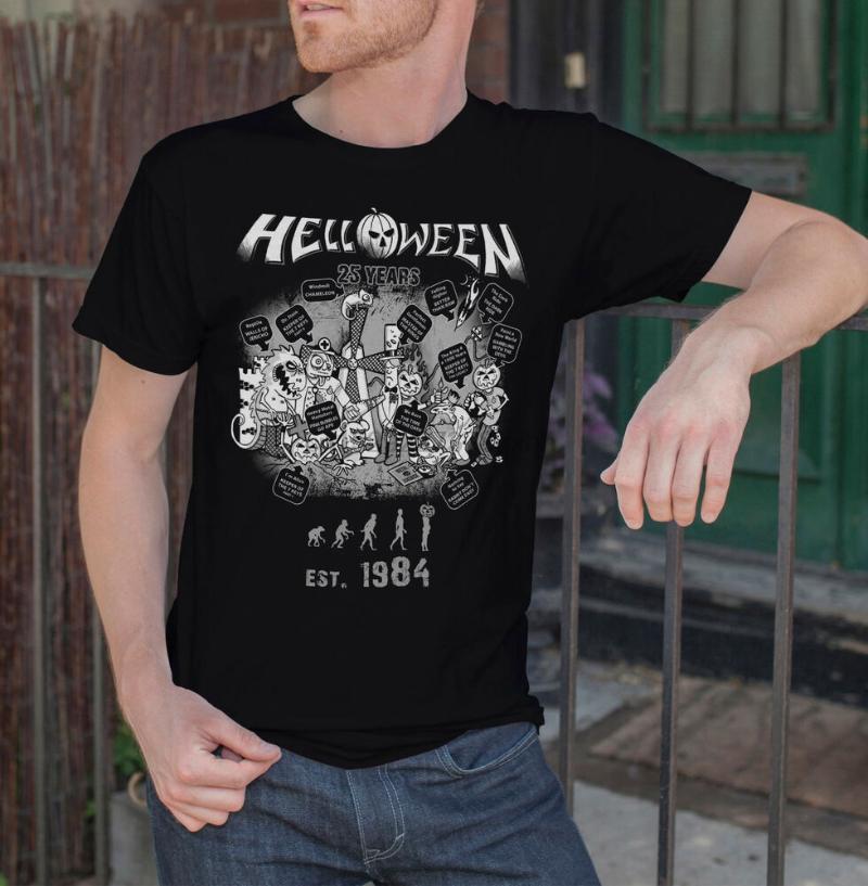 Men's T-Shirts Helloween Anniversary Men Black T-shirt Metal Band Fan Tee Shirt, 0303751-gold
Men's T-Shirts Helloween Anniversary Men Black T-shirt Metal Band Fan Tee Shirt, 0303751-gold