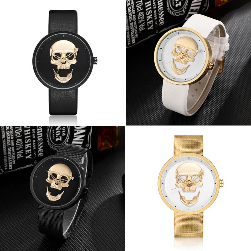 Wristwatches Fashion Skull Watch Men Women Quartz Stainless Steel Couple Wristwatch Ladies Reloj Engraved Male Female Clock Relogio Masculin, Black skull watch
Wristwatches Fashion Skull Watch Men Women Quartz Stainless Steel Couple Wristwatch Ladies Reloj Engraved Male Female Clock Relogio Masculin, Black skull watch