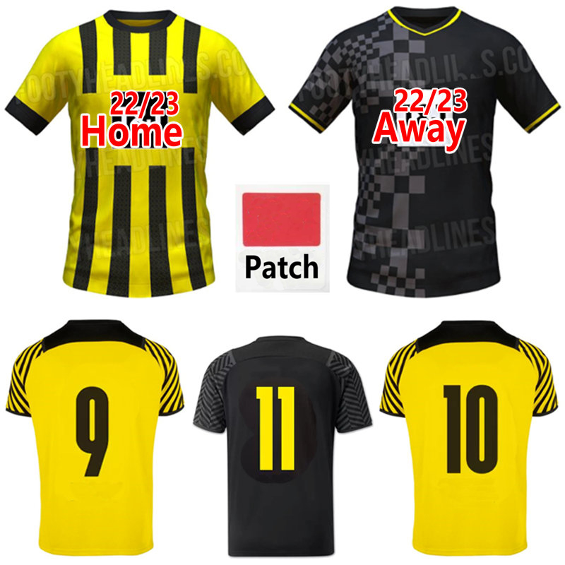 HAALAND REYNA ADEYEMI soccer jerseys 21 22 23 home away 2022 2023 soccer football shirt REUS BELLINGHAM HUMMELS BRANDT HAZARD SCHULZ men + kids kit maillot de foot mykit, Away +patch
HAALAND REYNA ADEYEMI soccer jerseys 21 22 23 home away 2022 2023 soccer football shirt REUS BELLINGHAM HUMMELS BRANDT HAZARD SCHULZ men + kids kit maillot de foot mykit, Away +patch