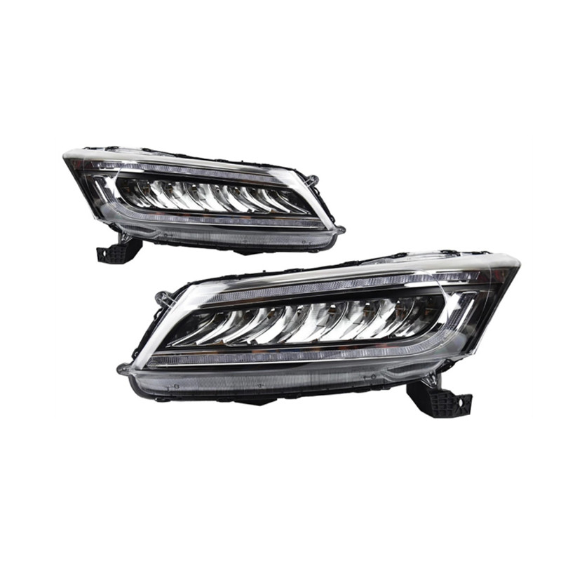 2 PCS Auto Car LED Head Light For Accord G8 2008-2013 Modified LED Lamps Headlights DRL Dual Projector Facelift