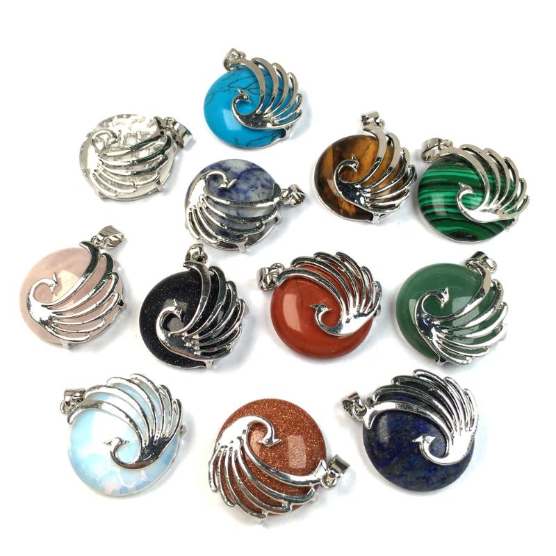 Charms Natural Stones Round Pendant Plated Phoenix Surround Pendants For Jewelry Making DIY Reiki Necklaces AccessoriesCharms
Charms Natural Stones Round Pendant Plated Phoenix Surround Pendants For Jewelry Making DIY Reiki Necklaces AccessoriesCharms