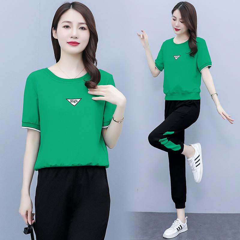 Women's Two Piece Pants Sports Summer 2 Outfit Thin Section 2022 Fashion Pure Cotton Short Sleeved Running Sets WomensWomen's, Black
Women's Two Piece Pants Sports Summer 2 Outfit Thin Section 2022 Fashion Pure Cotton Short Sleeved Running Sets WomensWomen's, Black