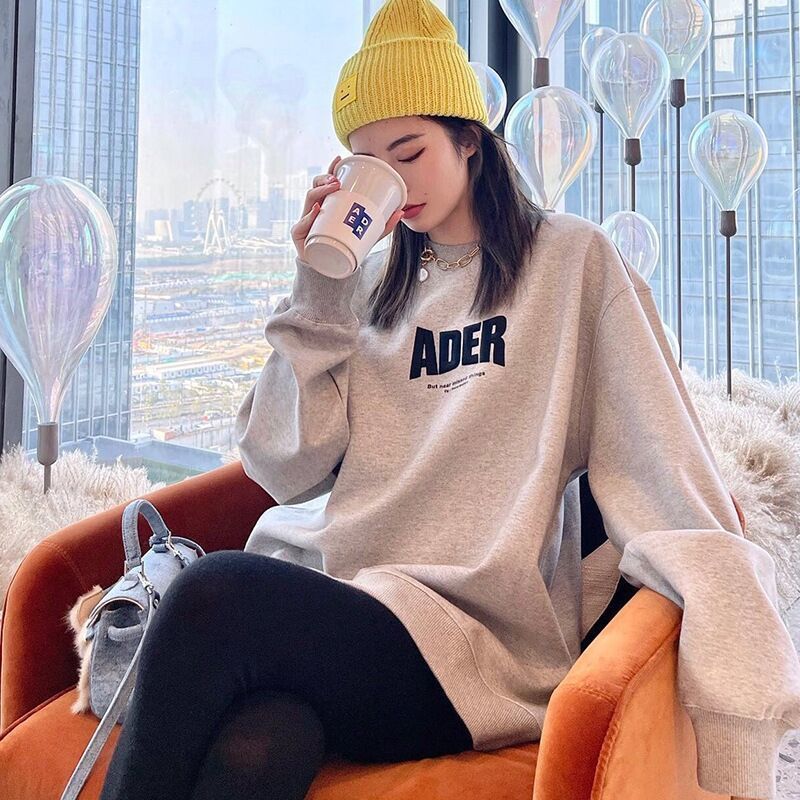 ADER Error Sweatshirt Men Women Korean Fashion Sweat Tops Oversize Embroidery Cotton Clothing Female Casual Costume Y2k 220720