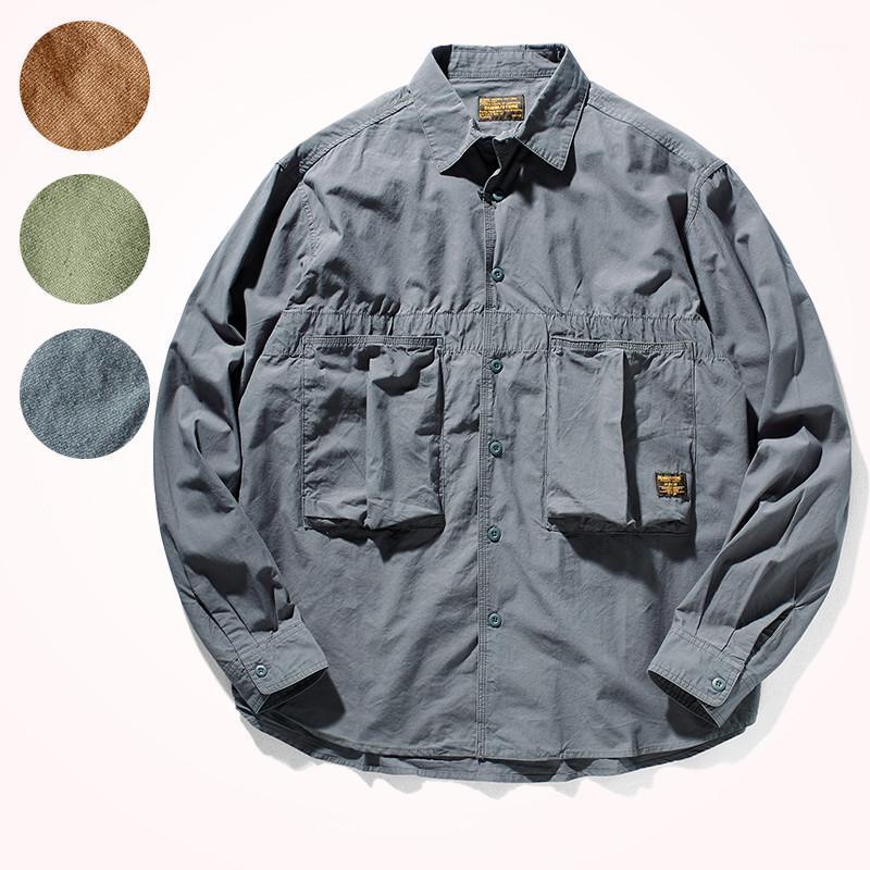 Men's Casual Shirts 2022 Spring And Summer American Style Thin Shirt Coat Fashion Loose Over Size Long Sleeve Lapel Cargo Blouse, Lake blue
Men's Casual Shirts 2022 Spring And Summer American Style Thin Shirt Coat Fashion Loose Over Size Long Sleeve Lapel Cargo Blouse, Lake blue