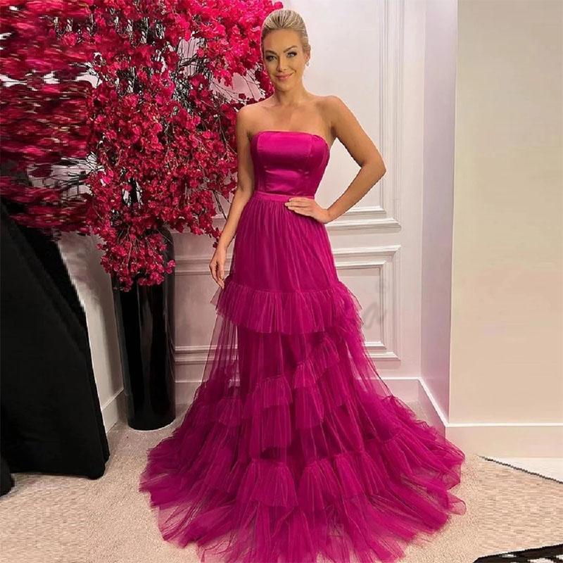 Party Dresses Aixiangsha Fuschia Tiered Evening Pleat Mono Strapless Floor-Length Vestido De Fiesta Robe Soiree Celebrity PartyParty, Navy blue
Party Dresses Aixiangsha Fuschia Tiered Evening Pleat Mono Strapless Floor-Length Vestido De Fiesta Robe Soiree Celebrity PartyParty, Navy blue