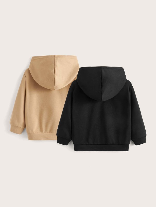 Toddler Boys 2pcs Letter Graphic Hoodie SHE