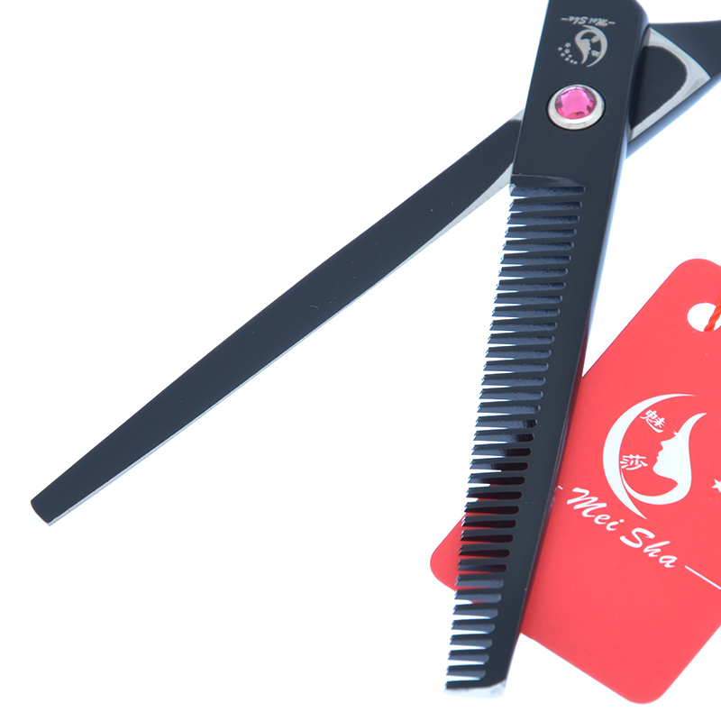 Meisha 7.0" Black Professional Big Hairdressing Cutting Scissors 6.5" Barber Shop Thinning Trimming Shear Salon Hair Tool A0136A 220317