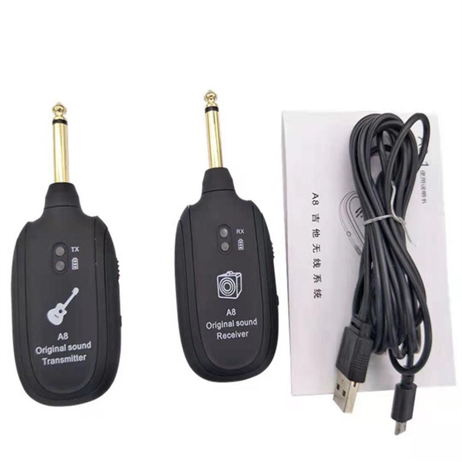 A8 guitar wireless system ultra-high frequency transmitter receiver electric bass built-in rechargeable wireless guitar transmitte344P
A8 guitar wireless system ultra-high frequency transmitter receiver electric bass built-in rechargeable wireless guitar transmitte344P