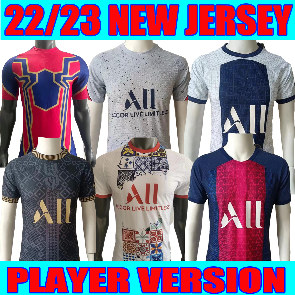 Player version MBAPPE HAKIMI soccer jersey SERGIO RAMOS 22 23 Against racism anti-Semitism Stussy x psgs special 2022 2023 MARQUINHOS VERRATTI men kids kit shirt, Home+shorts
Player version MBAPPE HAKIMI soccer jersey SERGIO RAMOS 22 23 Against racism anti-Semitism Stussy x psgs special 2022 2023 MARQUINHOS VERRATTI men kids kit shirt, Home+shorts