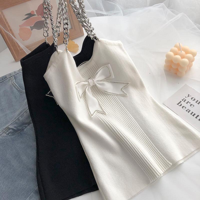 Women's Vests Bowknot Fashion Summer Beaded Knitting Small Sling Women Korean Style Temperament Wild Short Solid Color Vest Top Luci22, Black
Women's Vests Bowknot Fashion Summer Beaded Knitting Small Sling Women Korean Style Temperament Wild Short Solid Color Vest Top Luci22, Black