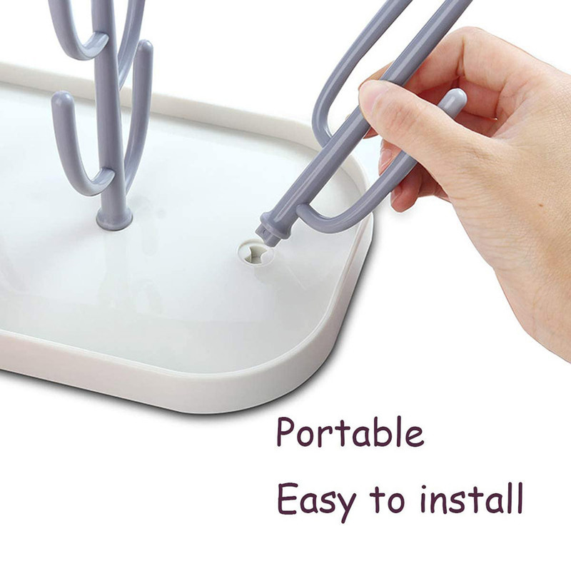 Baby Bottle Drying Rack Stand for Baby Bottles Drying Dispenser Bottle Dryer Drainer Nipple Pacifier Holder for born Children 220512