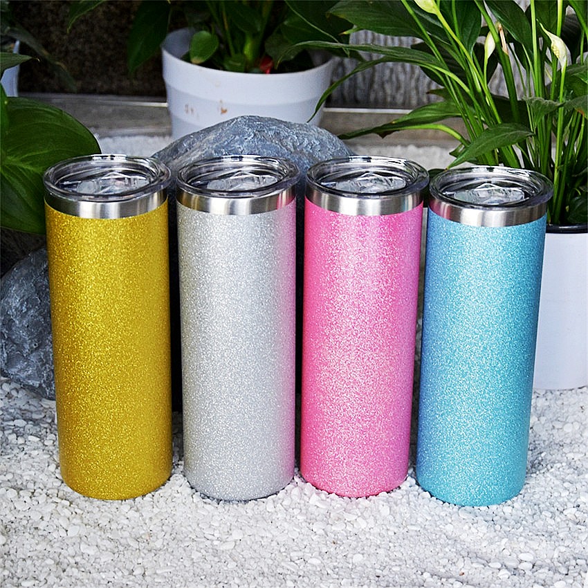 20oz glitter straight skinny sublimation tumbler stainless steel simmer 600ml water bottle double wall insulated portable travel wine cup for hot transfer, Multi-color
20oz glitter straight skinny sublimation tumbler stainless steel simmer 600ml water bottle double wall insulated portable travel wine cup for hot transfer, Multi-color