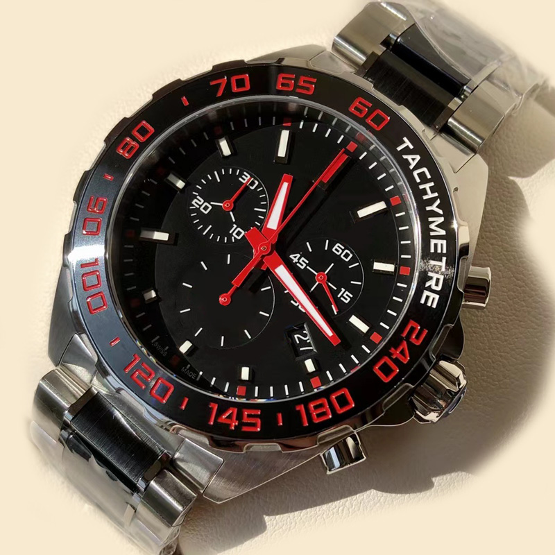 New Design Men Watch Chronograph Quartz Wristwatch Luxury Designer Automatic date Mens Sport Watches f1 33, No.10
New Design Men Watch Chronograph Quartz Wristwatch Luxury Designer Automatic date Mens Sport Watches f1 33, No.10