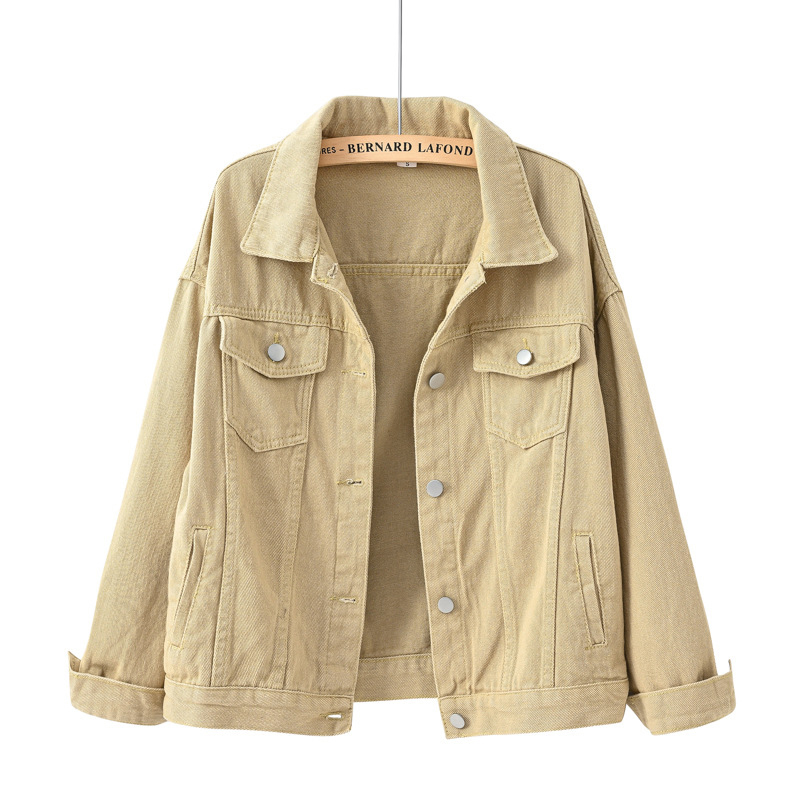 Spring Denim Jacket For Women Casual Tops Short Coat Female Solid Jean Jackets Fashion Cotton Loose Outerwear 220817wtt
