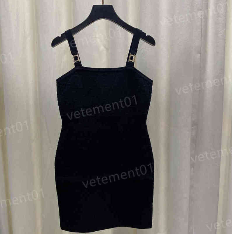 Brand Women Dresses Letter Jacquard Simple Solid Color Stretch Suspender Dress Luxury Designer Dresses For Women Clothing 0912, 17
Brand Women Dresses Letter Jacquard Simple Solid Color Stretch Suspender Dress Luxury Designer Dresses For Women Clothing 0912, 17