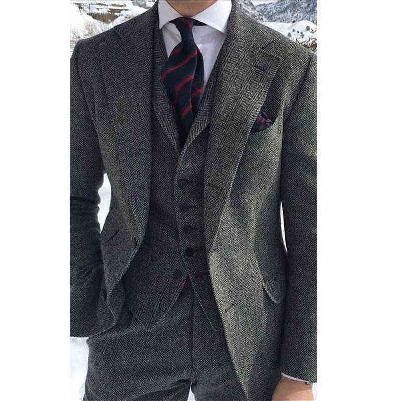 Suit Fishbone Wool Tweed Grey Suitable For Men Formal Business Groom We J220823, Picture style
Suit Fishbone Wool Tweed Grey Suitable For Men Formal Business Groom We J220823, Picture style