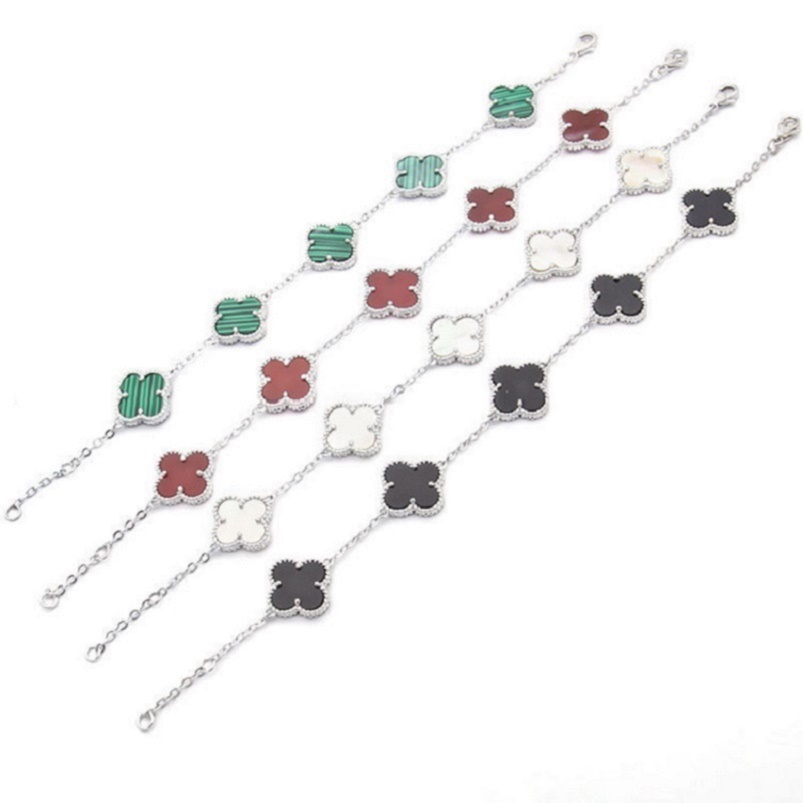 Fashion Womens Luxury Designer Chain Bracelet Four-leaf Clover Cleef Bracelets 18K Gold Bracelets
Fashion Womens Luxury Designer Chain Bracelet Four-leaf Clover Cleef Bracelets 18K Gold Bracelets