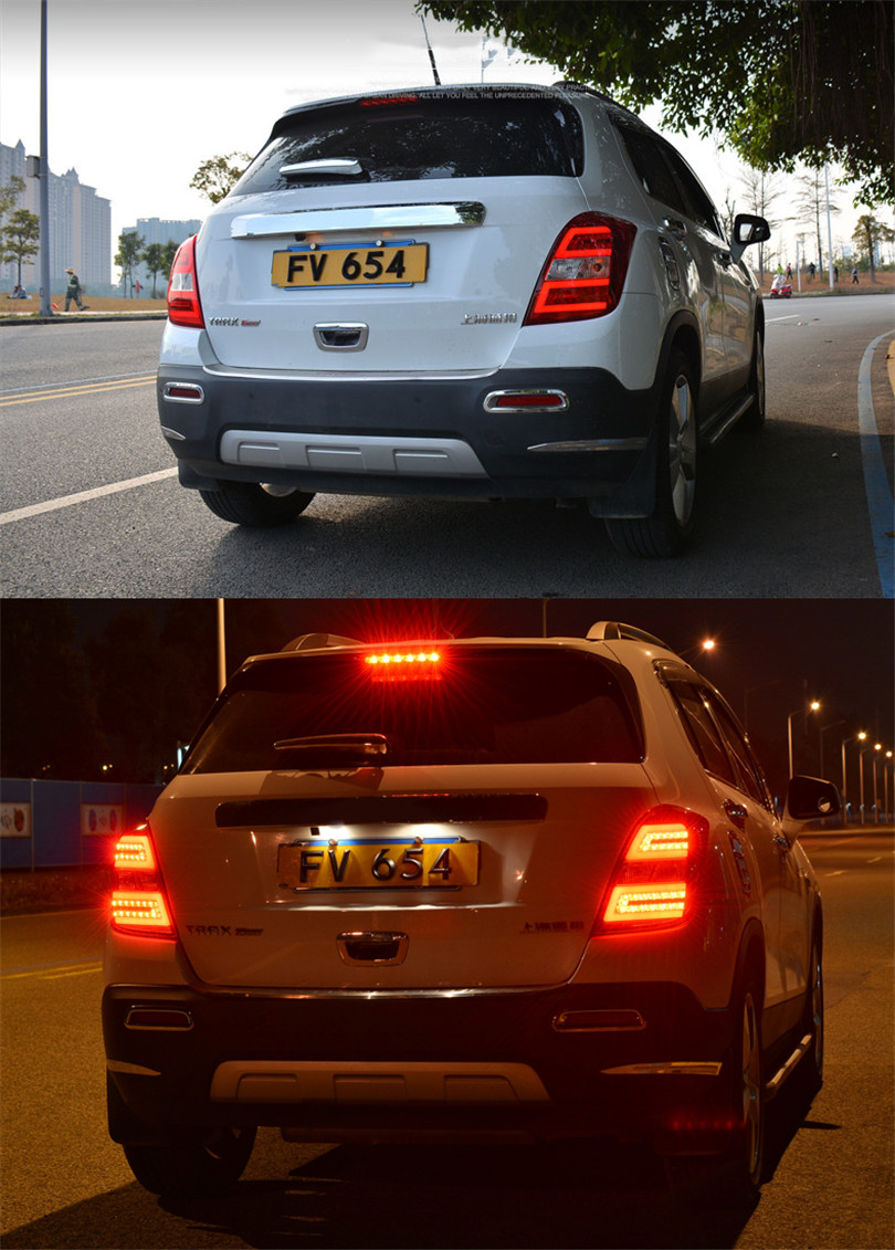 Car Rear Lamp For CHEVROLET Trax LED Tail Light 2013-17 LED Taillight Assembly Turn Signal+Brake+Reverse Taillights