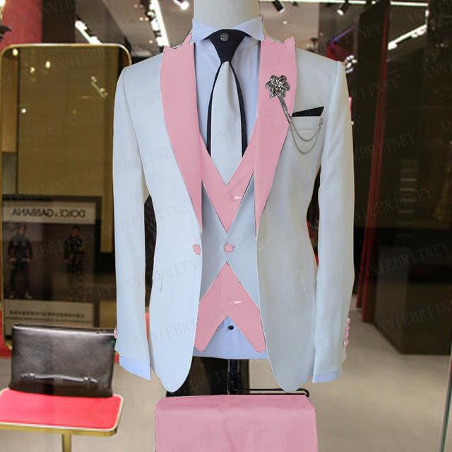 Men's Suits & Blazers Costume Homme Italian Business Slim Fit 3 Pieces Pink For Men Groom Prom Tuxedos Groomsmen Blazer Sets WeddingMen's, Beige
Men's Suits & Blazers Costume Homme Italian Business Slim Fit 3 Pieces Pink For Men Groom Prom Tuxedos Groomsmen Blazer Sets WeddingMen's, Beige