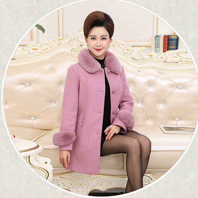 Women's Wool & Blends Middle-aged Mother Loaded In The Long Section Of Padded Cotton Jacket P613Women's, Pink
Women's Wool & Blends Middle-aged Mother Loaded In The Long Section Of Padded Cotton Jacket P613Women's, Pink