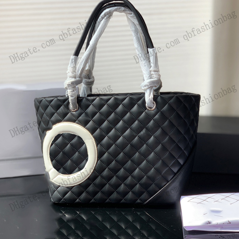 Womens Vintage Totes Bag Lambskin Classic Quilted Leather Handle Shoulder Outdoor Shopping Large Capacity Pocket French Designer Luxury Handbags 28x38x14CM, Black with white
Womens Vintage Totes Bag Lambskin Classic Quilted Leather Handle Shoulder Outdoor Shopping Large Capacity Pocket French Designer Luxury Handbags 28x38x14CM, Black with white