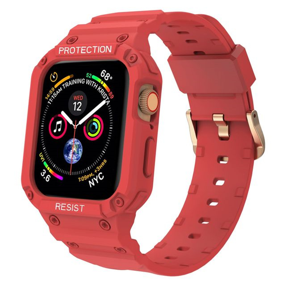 Case for Apple Band 41m 45mm 42mm 40/38 Watch Strap applicable to Iwatch Series 7 6 5 4 SE TPU Protective Cover Silicone Bracelet free shipping