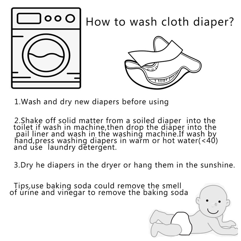 Happy Flute Onesize AI2 Pocket Cloth Diaper With Bamboo Cotton Insert Eco-Friendly Reusable Washable Waterproof Nappy 220512