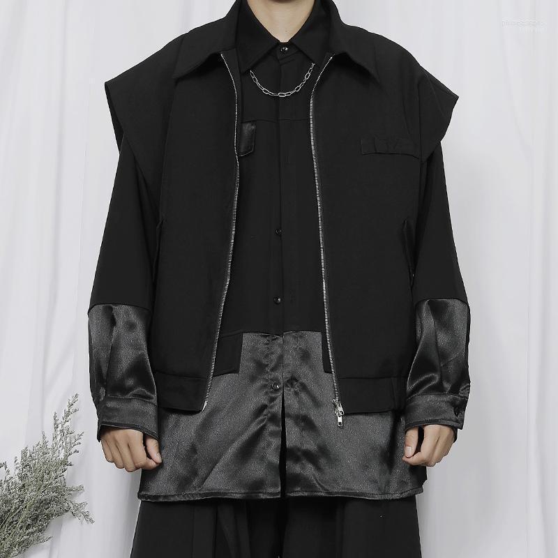 Men' Vests Large Vest 2022 Autumn Casual Japanese Fashion Double Zipper Small Coat Loose Phin22, Black
Men' Vests Large Vest 2022 Autumn Casual Japanese Fashion Double Zipper Small Coat Loose Phin22, Black