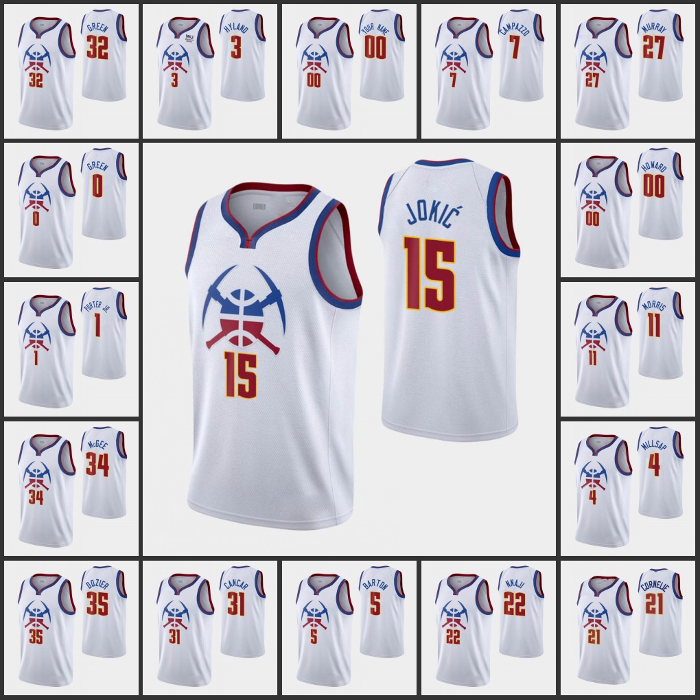 Denver Nuggets''Nikola''Jokic Jamal Murray Michael Porter Facundo Campazzo Monte Morris Will Barton Custom White Earned Swingman Jersey
Denver Nuggets''Nikola''Jokic Jamal Murray Michael Porter Facundo Campazzo Monte Morris Will Barton Custom White Earned Swingman Jersey