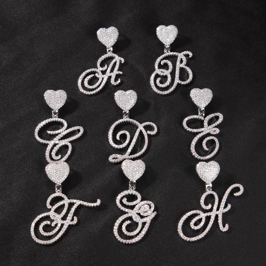Cursive Letter With Heart Bail Brush Cubic Zirconia Intial Name Necklace Charm Hip Hop Jewelry229H
Cursive Letter With Heart Bail Brush Cubic Zirconia Intial Name Necklace Charm Hip Hop Jewelry229H
