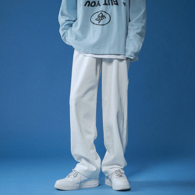 Men's Jeans Straight Men White Loose Denim Trousers Neutral Jean Streetwear Casual Summer Pure Wide Man Women Pants Hip Hop BagyMen's, Black
Men's Jeans Straight Men White Loose Denim Trousers Neutral Jean Streetwear Casual Summer Pure Wide Man Women Pants Hip Hop BagyMen's, Black