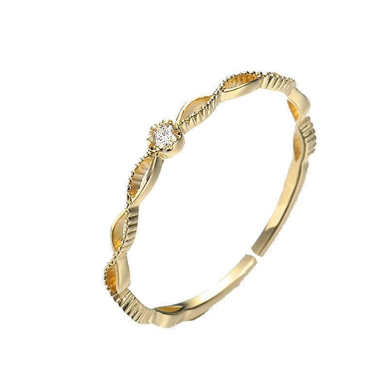 Cluster Rings Adjustable Twist Gold/Silver Color 925 Sterling Silver Cubic Zircon Wedding Engagement Ring For Woman Girls Fine Jewelry YRI21
Cluster Rings Adjustable Twist Gold/Silver Color 925 Sterling Silver Cubic Zircon Wedding Engagement Ring For Woman Girls Fine Jewelry YRI21