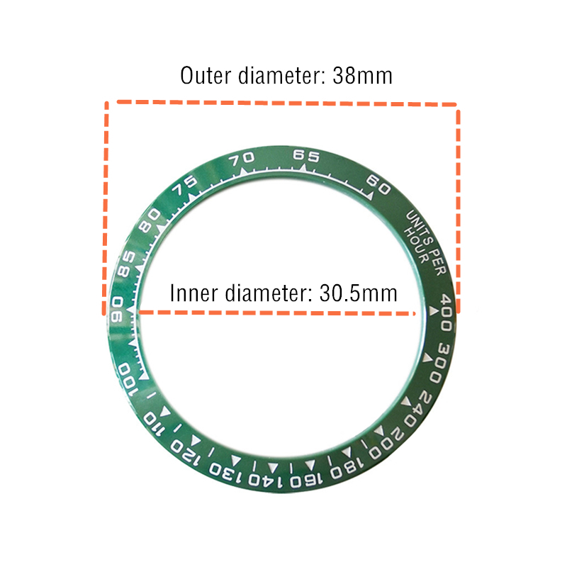 38 5MM Ceramic Watch Bezel In Face Inner Diameter 30 5mm Ring For 116500 116520 Replacement Accessories 220617