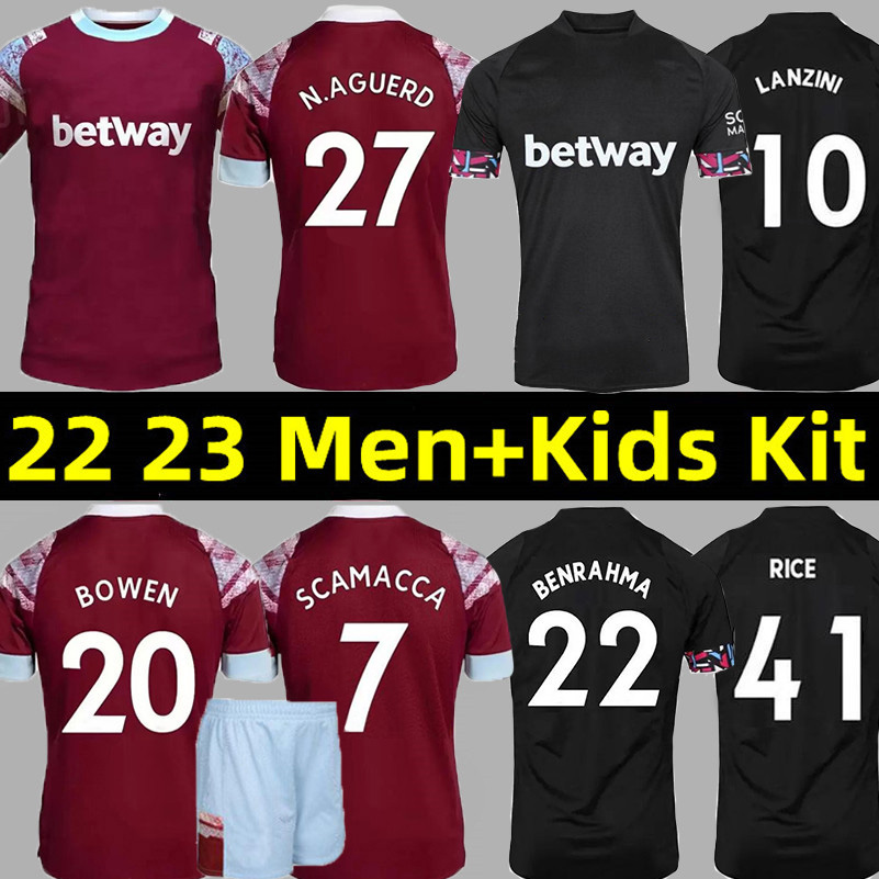 2022 2023 West Hams BOWEN RICE Soccer Jerseys United SCAMACCA BENRAHMA LANZINI ANTONIO FORNALS N. AGUERO DAWSON Soucek 22 23 Jersey Football Shirt Mens Kids Kit, 22-23 home kids
2022 2023 West Hams BOWEN RICE Soccer Jerseys United SCAMACCA BENRAHMA LANZINI ANTONIO FORNALS N. AGUERO DAWSON Soucek 22 23 Jersey Football Shirt Mens Kids Kit, 22-23 home kids