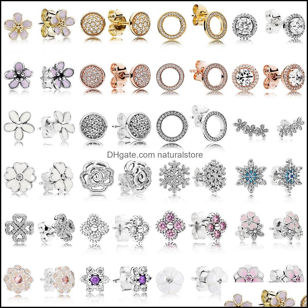 New 100% 925 Sterling Sier Pandora Earrings Flower Type Hollow Ear Studs Charm Beads Fit Original Diy Dangler Wholesale Factory Drop Deliver
New 100% 925 Sterling Sier Pandora Earrings Flower Type Hollow Ear Studs Charm Beads Fit Original Diy Dangler Wholesale Factory Drop Deliver