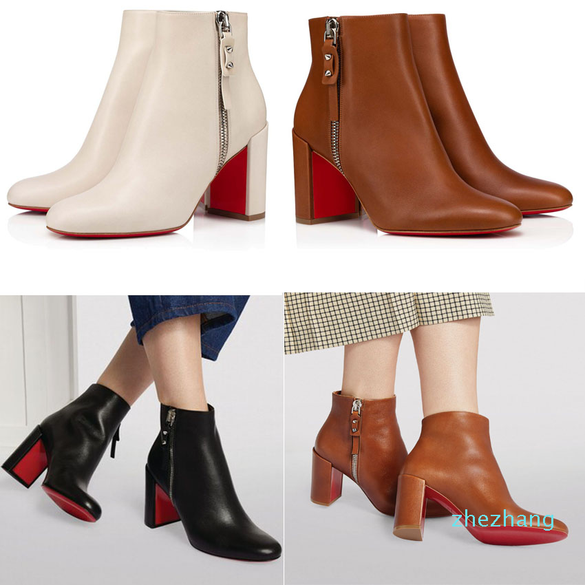 Woman booty Luxury designer red sole boot Spike Boot shoe shoes pump Ziptotal sheepskin leather ankle boots outside zip spikes round toe
Woman booty Luxury designer red sole boot Spike Boot shoe shoes pump Ziptotal sheepskin leather ankle boots outside zip spikes round toe