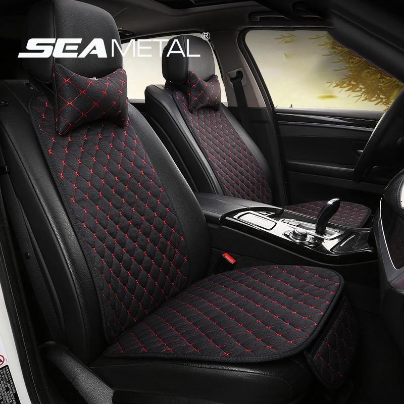 Car Seat Covers Linen Cover Set Universal Cushion Four Seasons Protectors Chair Protection Interior Parts
Car Seat Covers Linen Cover Set Universal Cushion Four Seasons Protectors Chair Protection Interior Parts