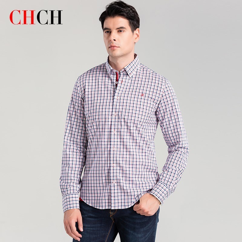 100% Pure Cotton Arrival Striped Plaid Shirt Business Casual High Quality Longsleeve for Men Button Up cloth 220322