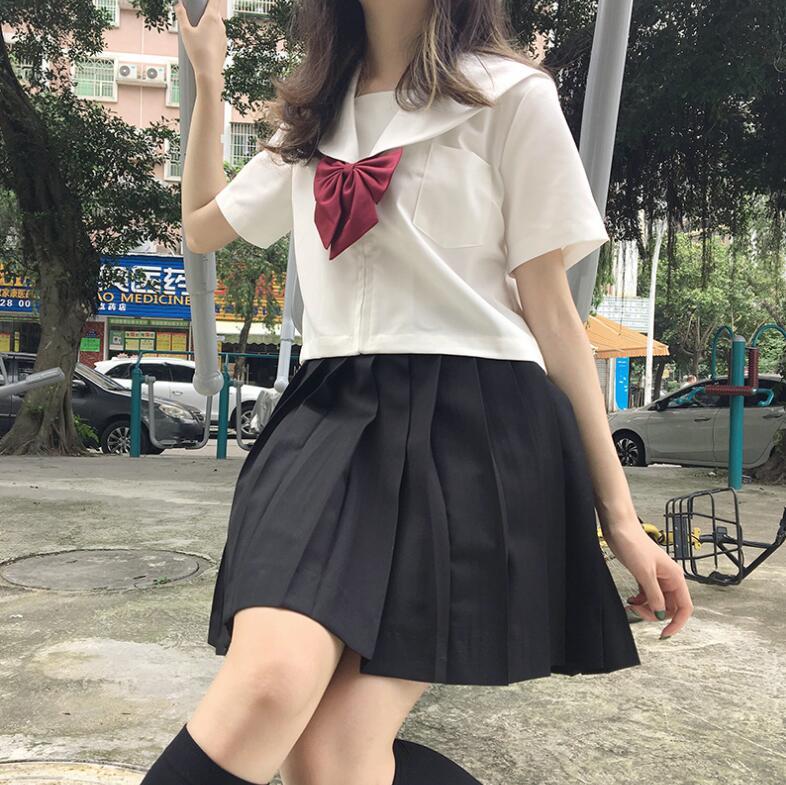 Clothing Sets High Quality JK UNIFORM Skirt Japanese College Base Class Orthodox Sailor Women's Classwear Short Sleeve Pleated SuitCloth, Shirt skirt tie
Clothing Sets High Quality JK UNIFORM Skirt Japanese College Base Class Orthodox Sailor Women's Classwear Short Sleeve Pleated SuitCloth, Shirt skirt tie